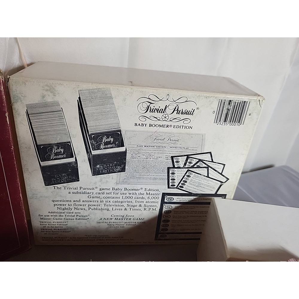 Vintage 1983 Trivial Pursuit Baby Boomer Edition Subsidiary Card Set - Picture 4 of 10